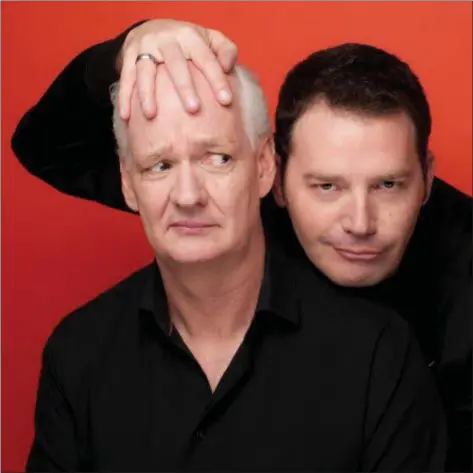  ?? SUBMITTED ?? Improv comics Colin Mochrie, left, and Brad Sherwood have teamed up for the “Scared Scriptless” tour