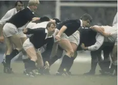  ??  ?? 0 Scotland’s Roy Laidlaw in action in the 1987 Calcutta Cup