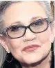  ??  ?? DRUGS Carrie Fisher