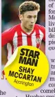  ??  ?? STAR MAN SHAY MCCARTAN Accrington