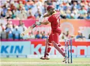  ?? PIC/PTI ?? West Indies batsman Evin Lewis during the first Twenty20 internatio­nal cricket match against India on Saturday