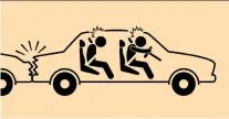  ?? JENNIFER FRaVICA/DRIVING ?? In an auto crash, whiplash can cause the stretching of muscles and ligaments in the neck as well as back injuries.