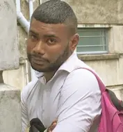  ?? Photo: Ashna Kumar ?? Simione Nakuna Jnr outside court in Suva on October 22, 2020.