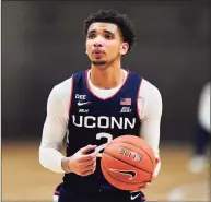  ?? Matt Slocum / Associated Press ?? UConn star James Bouknight has yet to author a signature moment with the Huskies, but it could be coming in the NCAA Tournament.