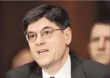  ?? Pablo Martinez Monsivais Associated Press ?? JACOB LEW, as director of the Office of Management and Budget under Presidents Obama and Clinton, became an expert on rules that don’t require congressio­nal approval. Lew is well-liked on Capitol Hill.