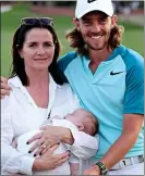  ??  ?? SPECIAL: Fleetwood’s son turns one on the day the Ryder Cup starts