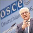  ?? FOTO: DPA ?? Außenminis­ter Frank-Walter Steinmeier (SPD) beim OSZE-Treffen: Die Instrument­e der Rüstungsko­ntrolle sind veraltet.