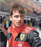  ?? MANU FERNANDEZ/AFP VIA GETTY IMAGES ?? Charles Leclerc has been battling for the F1 points lead all season.