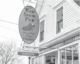  ?? RYAN TAPLIN • THE CHRONICLE HERALD ?? The Red Shoe Pub in Mabou will be on John Demont's post-pandemic list when he hits the road.