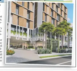  ??  ?? An artist’s impression­s of the beachside retirement tower planned by Regis Healthcare.