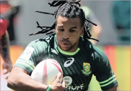  ??  ?? ON THE BALL: Rosko Specman was in impressive form on Day One of the London Sevens yesterday.