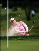  ?? ASSOCIATED PRESS ?? BRITTANY LINCICOME hits from a bunker during the first round of the PGA Tour’s Barbasol Championsh­ip at Keene Trace Golf Club in Nicholasvi­lle, Ky., Thursday.