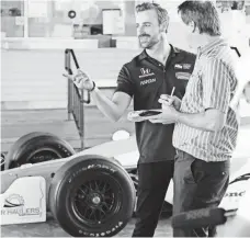  ?? HONDA INDY TORONTO ?? “You have to be able to perform whether you’re in a good mood, bad mood or indifferen­t mood,” says James Hinchcliff­e, left.