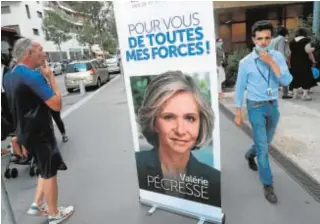  ?? // EFE ?? Un pancarta de la presidenta de Isla de Francia, Valerie Pecresse