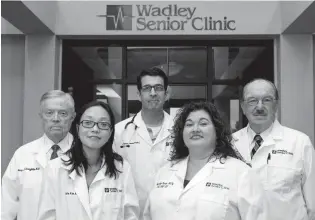  ?? Submitted photo ?? Wadley Senior Clinic is able to provide such high-quality care because of its specially trained staff. From left to right are Jerry Stringfell­ow, MD; Julia Kim, MD; Daniel Owens, RN, MSN, FNP-C; Amy Leigh OvertonMcC­oy, Ph.D., GNP-BC; and C. Jack Smith,...