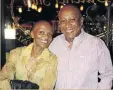  ??  ?? Businessma­n Mutle Mogase and his wife Baba at the event.