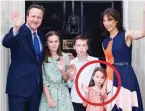  ?? ?? Leaving No 10: The Camerons in July 2016, with Florence circled