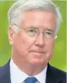  ??  ?? BOAST Sir Michael Fallon