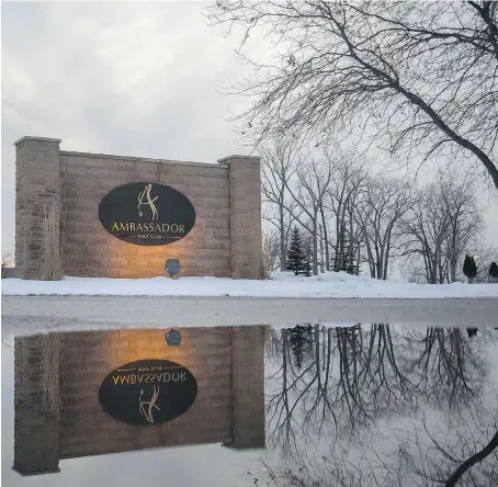  ?? DAX MELMER ?? Ambassador Golf Club, shown Tuesday, will host a PGA Canada MacKenzie Tour event July 2-8 after Windsor city council voted Monday to contribute $120,000 to the tournament over three years. The city is one of six sponsors for the tournament.