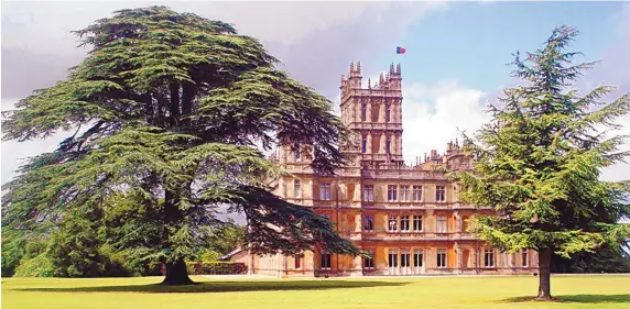  ?? HIGHCLERE CASTLE ?? Highclere Castle, which garnered fame from the popular “Downton Abbey” television series, now welcomes tens of thousands of annual visitors.