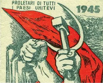  ??  ?? La tessera del Partito comunista italiano nel 1945 (particolar­e)