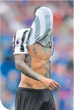  ??  ?? Kenedy after he missed the penalty