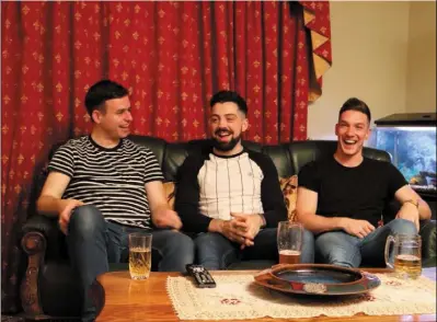  ??  ?? Cooley lads Michael, David and Gerry feature on the new series of Gogglebox