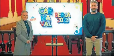  ?? FOTOS D. A. ?? Momento de la presentaci­ón del cartel de los Carnavales de 2023