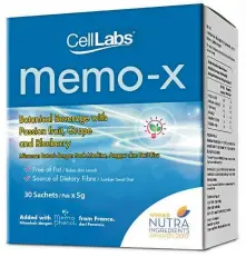  ??  ?? CellLabs Memo-X is formulated with Memophenol; a patented ingredient from France, to support learning and memory capacities.