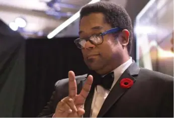  ?? CHRIS YOUNG/THE CANADIAN PRESS FILE PHOTO ?? André Alexis, pictured after winning the Giller in 2015, has been shortliste­d for the 2017 Trillium Book Award.