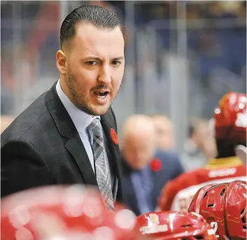  ?? PHOTO D’ARCHIVES ?? Bryan Lizotte était entraîneur adjoint avec le Titan d’Acadie-Bathurst de la Ligue de hockey junior majeur du Québec avant d’être promu au poste d’entraîneur-chef hier.