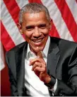  ?? PHOTO: REUTERS ?? Former US President Barack Obama has joined the speaking circuit at the top end.