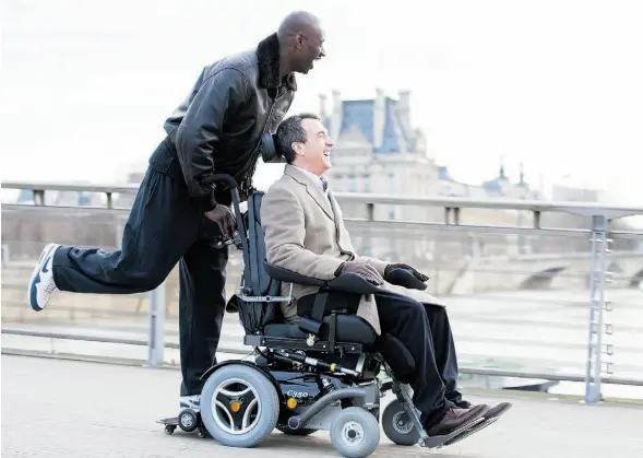  ?? SUPPLIED ?? From left, Omar Sy and Francois Cluzet star in The Intouchabl­es, playing Thursday, Jan. 16 at 6:30 p.m. at the Metro Cinema at the Garneau.