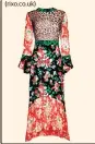  ??  ?? Mixed print dress, £325 (rixo.co.uk)
