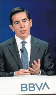  ?? HA ?? El presidente de BBVA, Carlos Torres, de 58 años.