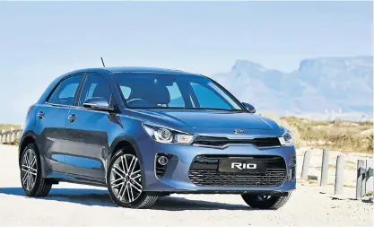  ??  ?? Kia has given its latest Rio a more mature look than the last generation. Below left: LED tail lights are standard on the Tec models.