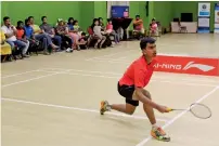  ??  ?? Shourya Joshi beat Raza Ali Adil 21-16, 21-10 in the final.