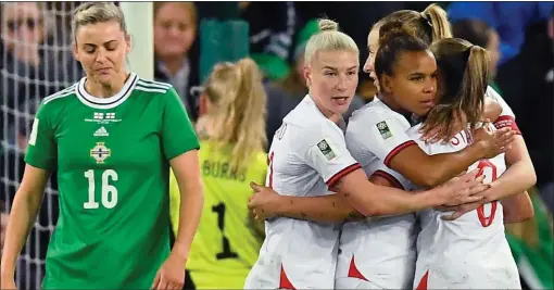  ?? ?? TOUGHER: England women celebrate during their 5-0 win over Northern Ireland last week. Below left: Gazza in tears at Italia 90