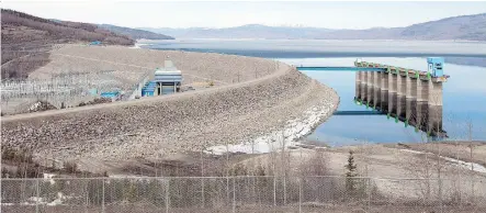  ?? JONATHAN HAYWARD/THE CANADIAN PRESS ?? The W.A.C. Bennett Dam on the Peace River is one of the largest dams in the world.