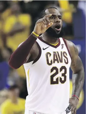  ?? GETTY IMAGES ?? LeBron James isn’t mincing words about how members of the Cavaliers and Warriors feel about visiting the White House.