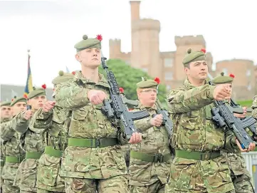  ??  ?? ON PARADE: The MoD has refused to give assurances on the future of The Black Watch.