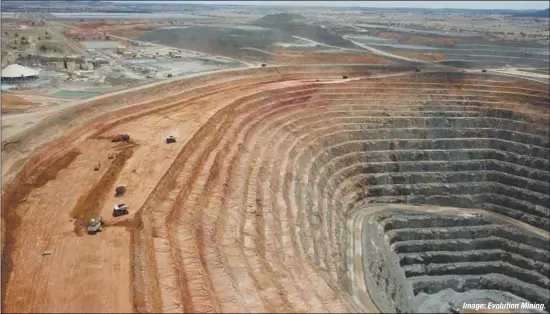  ?? Image:EvolutionM­ining. ?? The Cowal open pit, 350km west of Sydney.