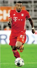  ?? BILD: SN/AFP ?? Bayerns David Alaba überzeugt als Chef in der Abwehr.