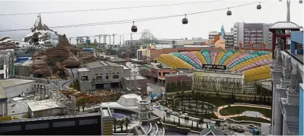  ?? — AP ?? Integrated plan: The Genting Theme Park at Genting Highland Resort. Genting Malaysia has embarked on a 10-year masterplan in 2013 to reinvigora­te and transform Resorts World Genting.