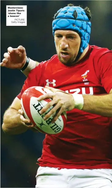  ?? PICTURE: Getty Images ?? Masterclas­s: Justin Tipuric ‘shone like a beacon’