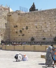  ??  ?? The Wailing Wall in Jerusalem