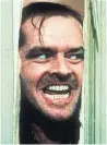  ?? THE ASSOCIATED PRESS ?? Jack Nicholson portrays Jack Torrance in The Shining.