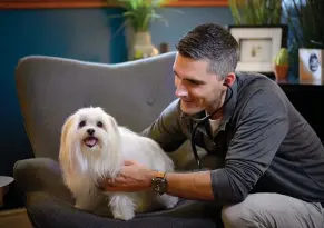  ?? supplied ?? Dr. Mike Mossop, DVM, is the founder of Treatwell Pet Care, a new veterinary start-up providing in-home services to make vet visits easier for pet owners and less stressful for pets.