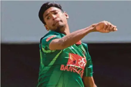  ??  ?? Bangladesh’s Mustafizur ‘Fizz’ Rahman is expected to be a key man at the Champions Trophy.