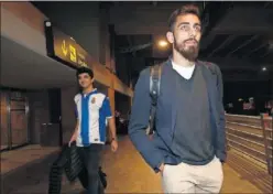  ??  ?? DE MODA. Borja Iglesias, a su llegada a Sevilla.